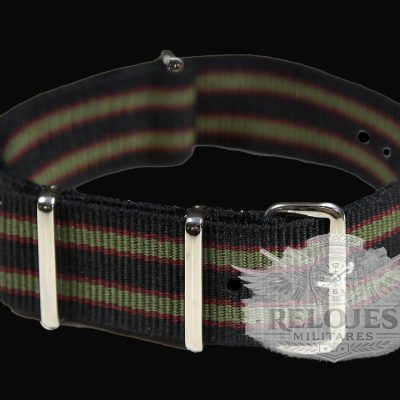 The Original 1964 007 Colours! 20mm Black, Red and Olive Green NATO