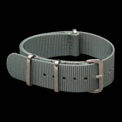 20mm Gray NATO Militar Militar Reloj Strap with Stainles