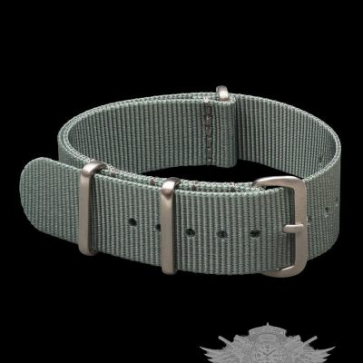 20mm Gray NATO Militar Militar Reloj Strap with Stainles