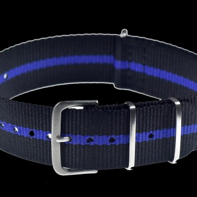 18mm «Thin Blue Line» Police Pattern Ballistic Nylon Webbing Strap