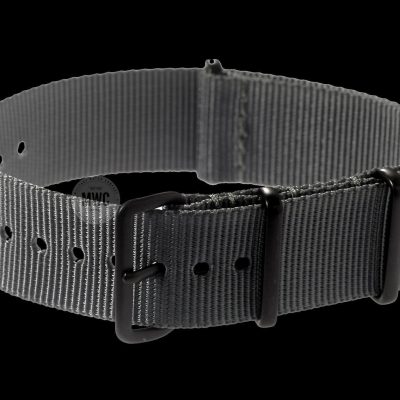 18mm PVD Grey NATO Militar Reloj Strap