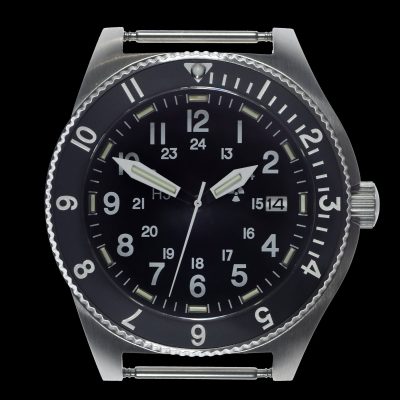 MWC 300m resistente al agua roestvrij staal Tritium GTLS Navigator – Negro