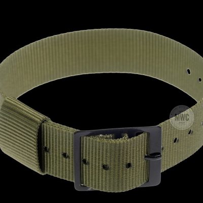 Lightweight 18mm Olive Amerikaans Pattern Militar Reloj Strap with