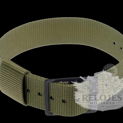 Lightweight 18mm Olive Amerikaans Pattern Militar Reloj Strap with