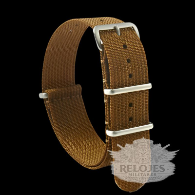 20mm Ribbed Desert NATO Militar Reloj Strap