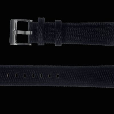 20mm Black Sailcloth CORDURA® Relojstrap – Auténtico Mili