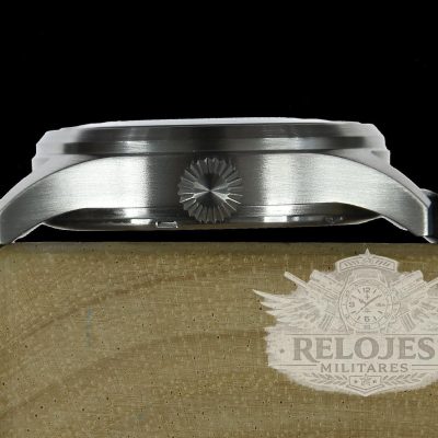 MWC Classic 40mm roestvrij staal Aviator Reloj with Hybrid Movement – Stalen armband