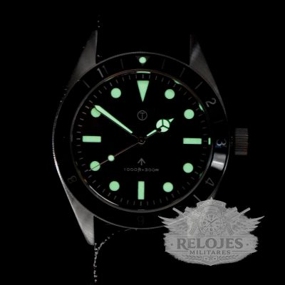 MWC Classic 1960s Pattern Divers Reloj with Retro Luminova Luminous