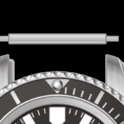 Pair of Reloj Pins Designed to Create the Appearance of a