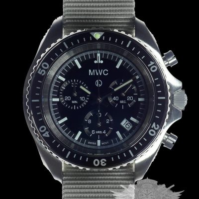MWC NATO Pattern roestvrij staal Militar Pilots Chronograph with – NATO strap