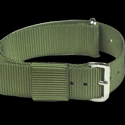 18mm Amerikaans Pattern Olive Green Militar Reloj Strap