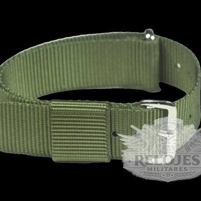 18mm Amerikaans Pattern Olive Green Militar Reloj Strap
