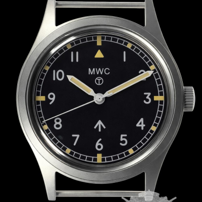 W10 1960s Pattern Militar Reloj with plexiglás and Handwound – NATO strap