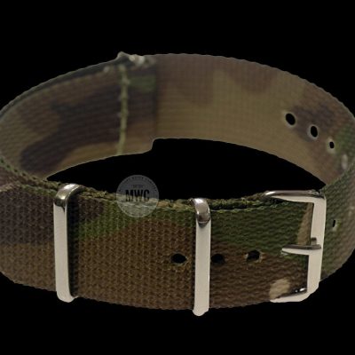 18mm Woodland Camouflage NATO Militar Reloj Strap