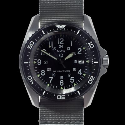 militares reloj de buceo Reloj roestvrij staal (Automático) 24 Hour – Blanco