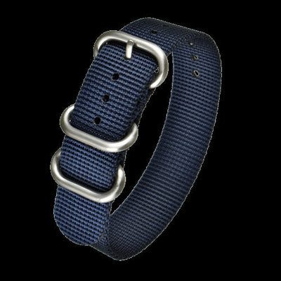 22mm Navy Blue Zulu Pattern Nylon Militar Reloj Strap – A